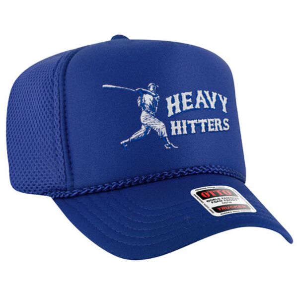 OTTO CAP 5 Panel High Crown Circle Mesh Back Trucker Hat Thumbnail