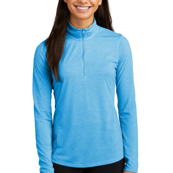 Women's PosiCharge ® Tri Blend Wicking 1/4 Zip Pullover Thumbnail