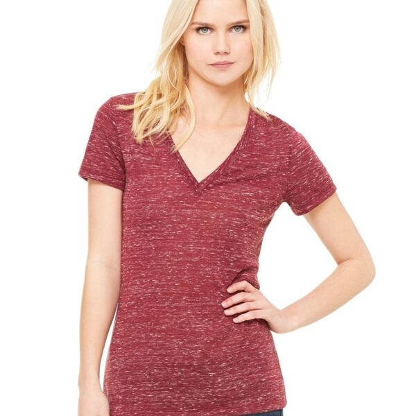 Women's Deep V-Neck Jersey Tee Thumbnail